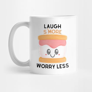 Laugh S'More Worry Less - Smiling Marshmallow Face Mug